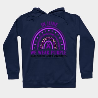 In June We Wear Purple Narcissistic Abuse Awareness Hoodie